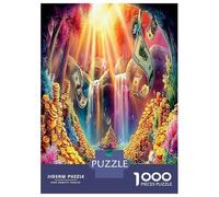 Mener Une Vie voluptueuse Puzzles Art Déco 1000 Pièces l'argent Jigsaw Puzzle Jeu De Décompression Idées Cadeaux Aux Adultes Et Enfants 70x50cm/1000pcs