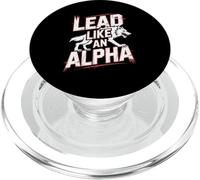 Menez comme Une Fille Loup-Garou puissante et confiante Alpha PopSockets PopGrip pour MagSafe
