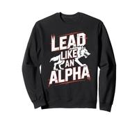 Menez comme Une Fille Loup-Garou puissante et confiante Alpha Sweatshirt