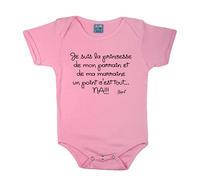 Menfin Body Je suis la Princesse de Mon Parrain et de ma Marraine Un Point C'est Tout...Na!!! (Rose, 06-12 Mois)