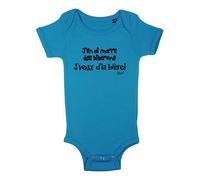 Menfin Body J'en AI marre des biberons j'veux d'la bière! (Bleu Aquarius, 18-23 Mois)