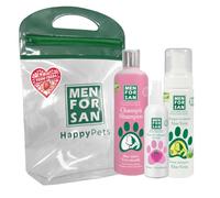 MENFORSAN Pack Hygiène et Beauté Chat - Shampooing Chat Très Doux - 300ml - Huile de Fraise pour Chat - 125ml - Shampooing Mousse pour Chien et Chat - 200ml - Parfum Fraise Riche