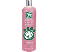 Menforsan Shampooing Après-shampoing 300 ml pH neutre Collagène Naturel Glycérine Végétale Démêle le pelage Parfum Fraise