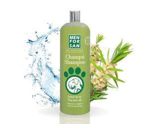 MENFORSAN Shampooing pour Chiens à l'arbre à thé 1L, Action Anti-démangeaison, apaise la Peau