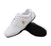 MENG 1 Paire Chaussures De Taekwondo Unisexe for Boxe, Kung Fu, Tai Chi Chaussures De Sport for Enfants, Adultes (Color : White, Size : 41)