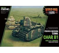 MENG- Char B1 Maquette en Plastique, MNGWWT-016, Coloris Assortis