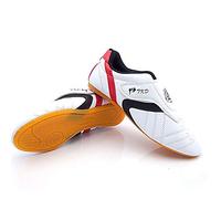 MENG Chaussures de Taekwondo Arts Martiaux Chaussures Sports pour Taï Chi Kong Fu Boxe Karaté Entraînement Unisexe pour Hommes Femmes (Color : White, Size : 44)