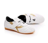 MENG Chaussures De Taekwondo Chaussures De Boxe De Protection Pied Vêtements Sports Arts Martiaux Sneaker Unisexe Respirant Kung Fu Tai Chi Chaussures for Enfants Adultes (Color : White, Size : 36)