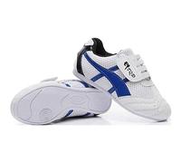 MENG Chaussures De Taekwondo, Chaussures De Boxe Karaté, Chaussures d'entra?Nement for Les Arts Martiaux, Baskets Kung Fu Taichi, Chaussures Légères for Femmes Et Hommes (Color : White, Size : 43)