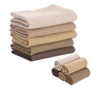 Meng Jiaran Lot de 5 chiffons en mousseline pour bébé petits carrés
