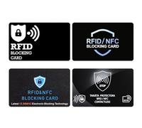 Meng Jiaran Protection de carte de crédit anti-vol RFID pour cartes de crédit et de débit pour homme et femme, Noir , 8.5x5.4cm, Décontracté