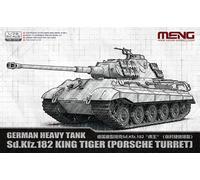 Meng-Model 72-010 Kit 1/72 Char Sd.Kfz.182 King Tiger Porsche Tourelle