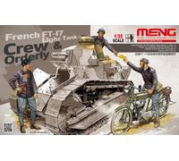 Meng-Model HS-005 - 1:35 Char Léger Français FT-17 Équipage Et Ordonnance - Neuf