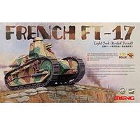 MENG Modèle 1:35 French FT-17 Kit de Tourelle rivetée pour Char léger Multicolore 14,2 x 5,08 x 6,1 cm