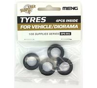 MENG "modèle 1 : 35 pneus pour véhicules/Diorama Kit (Lot de 4, Multicolore)