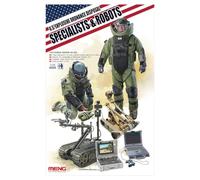 MENG "modèle 1 : 35 US munitions Explosives élimination des spécialistes et Robots Figurines (Multicolore)