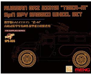 MENG Sps-035 gaz 233115 Tiger-m Affaissés Roue Plastique Russe modèle kit