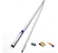 MENG The Wear-Resistant À L'Usure Pool Cue 1/2 Section Handraft Snooker Cue, Cues de La Piscine En Fibre de Carbone Adulte, Avec Transmission de Force Stable Et Interface de Cuivre En Acier Inoxydabl