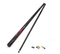 MENG The Wear-Resistant À L'Usure Pool Cue 1/2 Section Handraft Snooker Cue, Cues de La Piscine En Fibre de Carbone Adulte, Avec Transmission de Force Stable Et Interface de Cuivre En Acier Inoxydabl