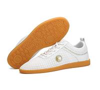 MENG Unisexe Chaussons Chaussures Confort Respirant De Toile Chinois De Tai Chi Chuan Et Kung Fu (Color : White, Size : 36)