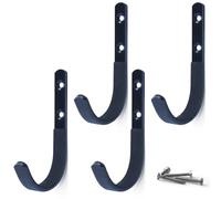 MENG ZHI AO Lot de 4 étagères pour armes et cuvettes Crochet Fixation murale pour tous les fusils et fusils