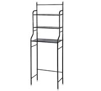 MENGDA 3 Niveaux Étagère de Toilettes, Support de Machine à Laver Étagère de Rangement pour Machine à Laver (Noir)