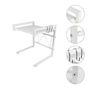 MENGDA Support de Four À Micro-Ondes Tablette De Comptoir de Cuisine à 2 Niveaux et Organisateur Extensible Etagere Rangement