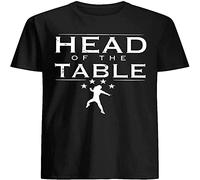 Menge Roman Reigns Head of The Table T-Shirt Men Black Size S