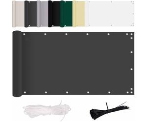 MENGH Brise Vue Balcon 75x700cm in 160g/㎡,Aucun perçage, Blocage des UV, Protection de la Vie privée et sécurité des balustrades de Balcon,AM
