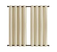 MENGH Rideau d'extérieur à Passants, 254 x 190 cm, Protection Solaire, Brise-Vue, résistant aux intempéries, pour pavillon, Maison de Plage, Beige, 1 pièce