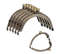 MengH-SHOP Arc en Métal Cadre Baiser Fermoir Serrure Semi-Circulaire Sac À Main Sac Cadre Fermoir Serrure Fermoirs Craft Cadre pour DIY Porte-Monnaie Faisant 10 Pièces (Bronze)
