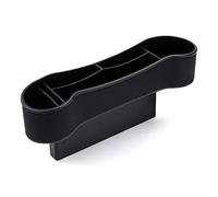 MengH-SHOP Boîte Rangement Siège Écart Voiture Universal boîte Rangement Voiture Cuir PU Porte-gobelet Organiseur Noir