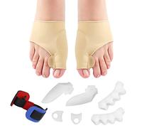 MengH-SHOP Correcteur D'Orteils Orthèse Hallux Valgus Séparateurs et Gel Traiter la Douleur Sous le Pied dans la Jointure Du Gros Orteil 9 Pièces