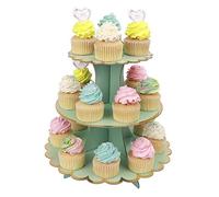 MengH-SHOP Présentoir à Cupcakes 3 Niveaux Carton Support de Petit Gâteau pour Bébé Shower Enfants Fête Anniversaire Party à Thème