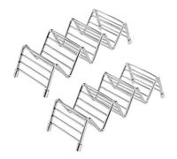 MengH-SHOP Support de Taco Acier Inoxydable Taco Holder Forme de Vague Outils Gadget de Cuisine pour Durs ou Mous de Shell Tacos Hot Dog 2 Pièces