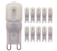 Mengjay 10x Energy Saver Ampoule LED G9 2.5W Ampoule LED 20W équivalent Lampes LED Blanc Froid 6000K 220V AC 360° angle de faisceau 220LM
