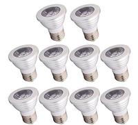 Mengjay® 10x3W E27 RGB LED ampoule RGB + Cool white 6000K multicolore dimmable 12 couleurs fonction minuterie 4 modes et mémoire, avec fonction de télécommande,