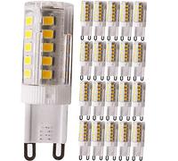 Mengjay 20x G9 Led Ampoule 5W, Blanc chaud 3000K 250 lumens, 40W Ampoules Équivalent, AC 220V - Angle du faisceau 360°，Culot G9,