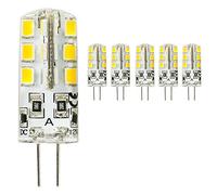 Mengjay 5 pack G4 Ampoules LED 3W Blanc chaud - Version améliorée de condensateur électrolytique - 3W LED Equivalent 25W Ampoule à Halogène, DC 12V