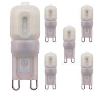Mengjay 5x Ampoule LED G9 2.5W,Equivalent 20W Ampoules,Blanc froid 6000K, 220 Lumens,AC220V,Non Dimmable