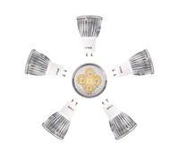 Mengjay 5x ampoule LED GU10, 6W / 520lm équivalent 50W 60W GU10 lampe, blanc chaud 2700K, AC220V 100 ° harnais lampe LED ampoule non réglable dimmable, 5 packs