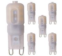 Mengjay 5x G9 Ampoule LED 2.5W Equivalent à Ampoule/Incandescente 20W, Blanc Chaud 3000K, 220LM, 360° Large Faisceau, IRC>80, Culot G9