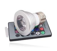 Mengjay® Ampoule Led Couleur Changement de couleur Ampoule 3W E27 RGB LED Ampoules - RGB 12 choix de couleur - IR Télécommande (Lot de 1)