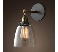 Mengjay Applique Murale Intérieur E27 Lampe Industrielle Vintage Ombre En Verre Wall Light Luminaire Réglable Éclairage Cuisine Salle à Manger Salon Chambre Restaurant Bar Étude