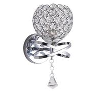 Mengjay Appliques Murales en Verre, Applique Murale en Cristal de Style Moderne Chambre Allée Salon Intérieur Appliques Murales Support Douille E27 Wall light, Ampoule non incluse