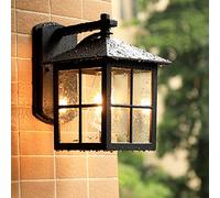 Mengjay Appliques murales étanches extérieures, Vintage Noir lampe murale Applique Antique Industriel luminaire extérieur Jardin Balcon Table à manger Applique murale
