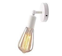 Mengjay Appliques Murales Vintage Applique Murale Rouille Lampe Antique E27 Douille de Lampe Edison Rétro Simple Applique Murale Cuisine Famille Restaurant Bar Escalier Couloir Café Décoration (sans