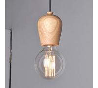 Mengjay E27 Créatif Suspensions Luminaires Industrielle Bois Plafonnier Moderne Luminaire Lumiere Contemporain Suspensions Plafonniers Luminaire (Type B)