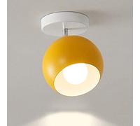 Mengjay E27 Lampe Plafonnier Salon Moderne, éclairage plafond nordique,Lustre de Plafond Chambre, Chic et Classique pour Salle à manger, Cuisine et Entrée(Ampoules NON Incluses) Jaune
