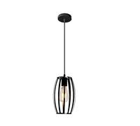 Mengjay E27 Retro Métal Plafonnier Suspensions Luminaire Lustre Industriel Vintage Style Noir Créatif Suspensions Lampes Cube Eclairage,Lampe Plafonnier Lustre,pour salle à manger Cuisine.
